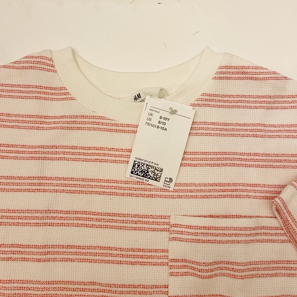 H&M Red Striped Tee - 8/10 - Picture 4 of 4